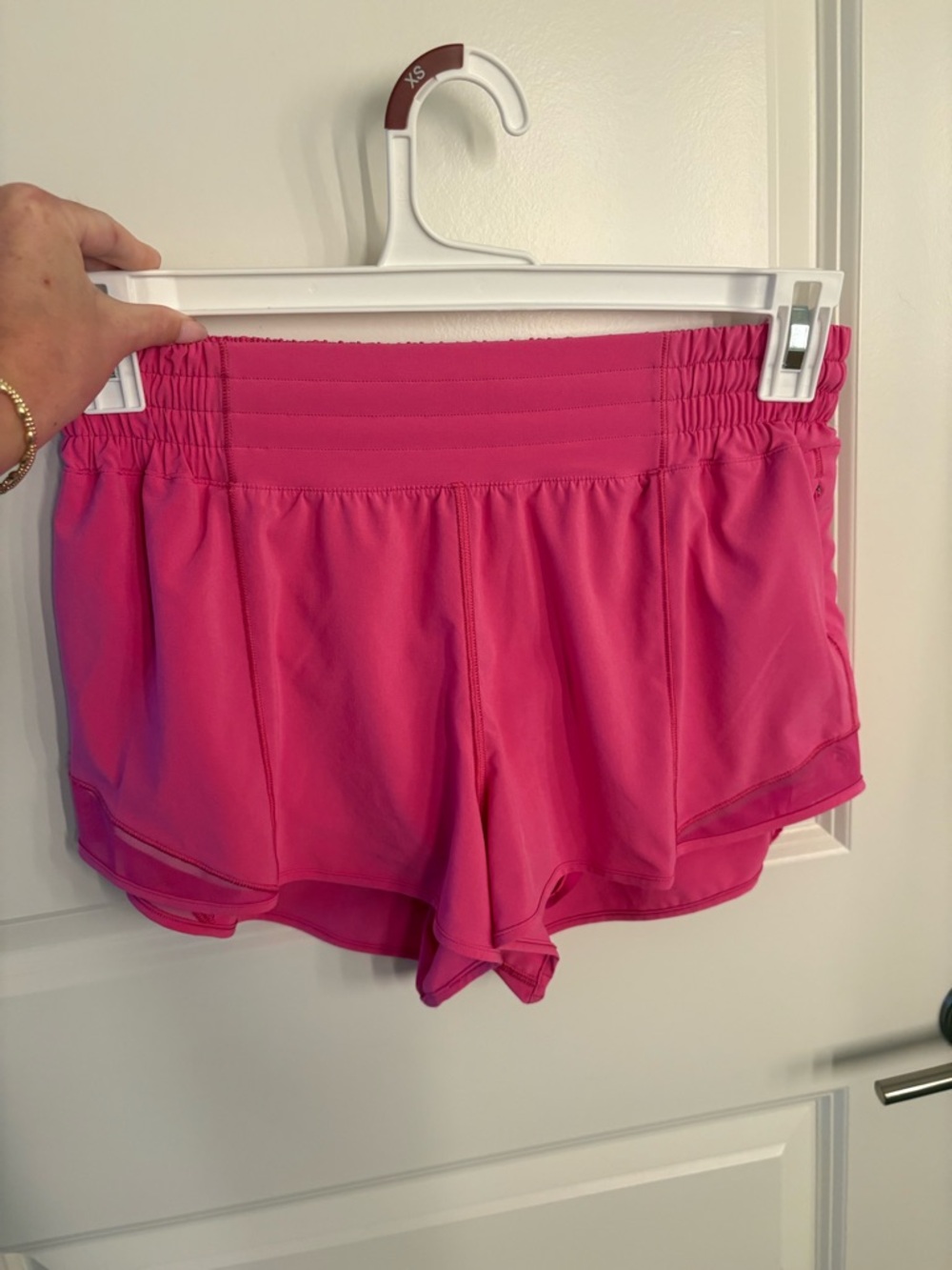 lululemon athletica Bright Pink Run Short